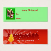 クリスマスドイツの羊飼いとトイのトイのギフトラベル (正面&裏面)