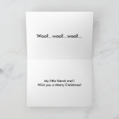 クリスマスドイツの羊飼いとトイのトイ シーズンカード (内部)