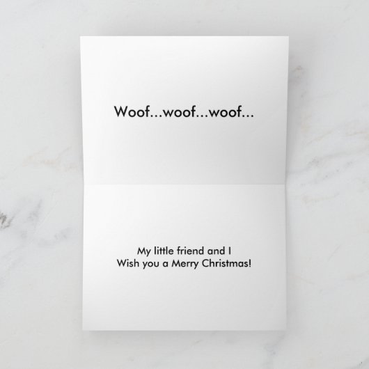 クリスマスドイツの羊飼いとトイのトイ シーズンカード (内部)