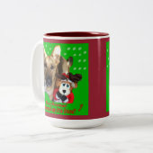 クリスマスドイツの羊飼いとトイのトイ ツートーンマグカップ (正面左)