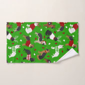 クリスマスドイツの羊飼いバスタオオルセット バスタオルセット (ハンドタオル)