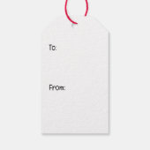 クリスマスドイツの羊飼い犬 ギフトタグ (裏面)