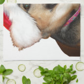 クリスマスドイツの羊飼い キッチンタオル (折り畳み)