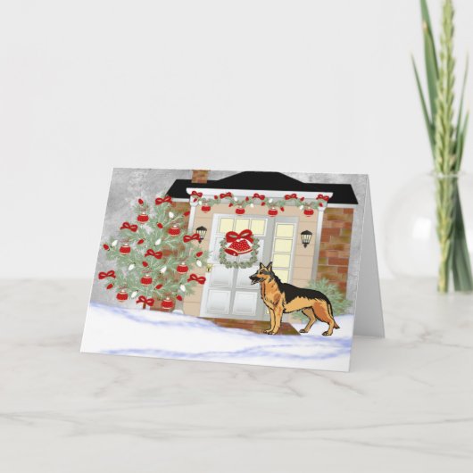 クリスマスドイツの羊飼い シーズンカード (正面)