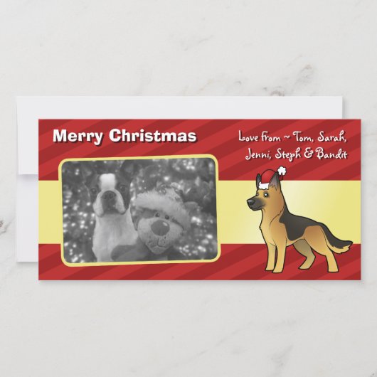 クリスマスドイツの羊飼い シーズンカード (正面)