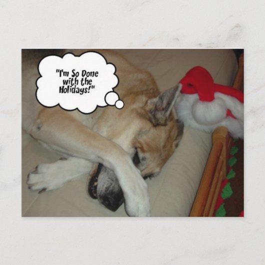 クリスマスドイツの羊飼い シーズンポストカード (正面)