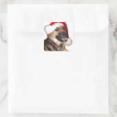 クリスマスドイツの羊飼い スクエアシール (バッグ)