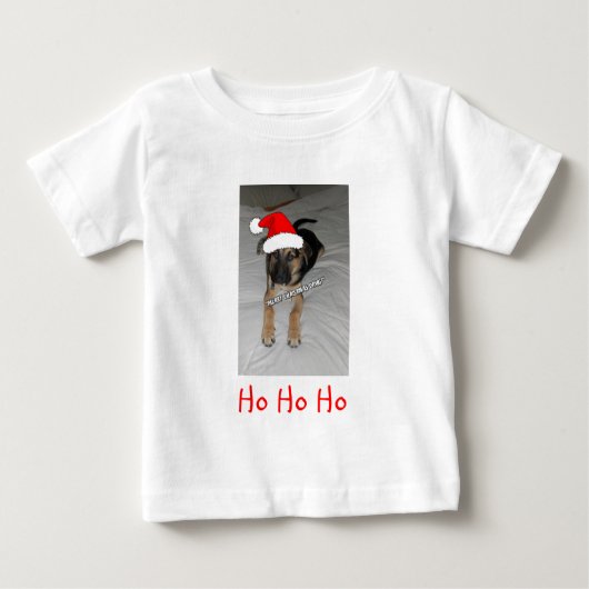 クリスマスドイツの羊飼い ベビーTシャツ (正面)