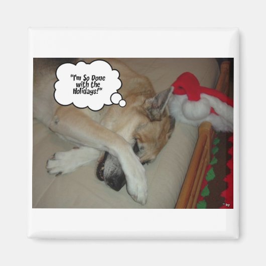 クリスマスドイツの羊飼い マグネット (正面)