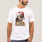 クリスマスドイツの羊飼い Tシャツ (正面)