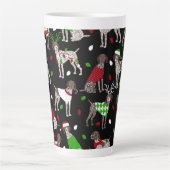 クリスマスドイツショートポインタラテマグ カフェラテマグ (正面)