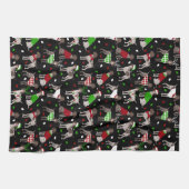 クリスマスドイツ語ショートポインタ キッチンタオル (横)