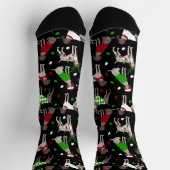 クリスマスドイツ語ショートポインタ ソックス (上部)