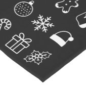 クリスマスドゥードルジンジャーブレッドツリーキャンディクリスマス ショートテーブルランナー (コーナー)