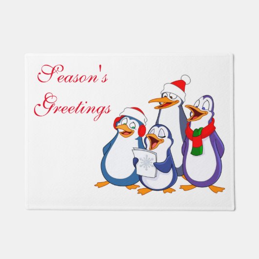 クリスマスドオーマペンギンメリーズ ドアマット (正面)