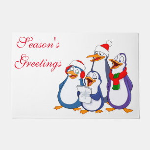 クリスマスドオーマペンギンメリーズ ドアマット