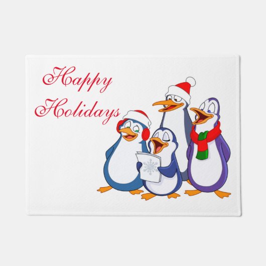 クリスマスドオーマペンギンメリーズ ドアマット (正面)