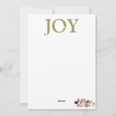 クリスマスドッグおもしろいフォトレッドホリデーカード シーズンカード (裏面)