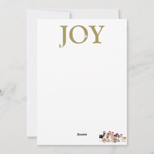 クリスマスドッグおもしろいフォトレッドホリデーカード シーズンカード (裏面)