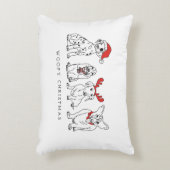 クリスマスドッグがサンタ・ドッグにクリスマスを告げる アクセントクッション (正面(垂直))