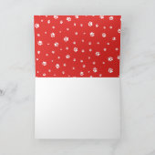 クリスマスドッグがサンタ・ドッグにクリスマスを告げる カード (内部)