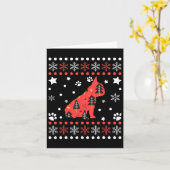 クリスマスドッグのパタフランスのーン・ブルドッグのオーナー1 カード (黄色い花)