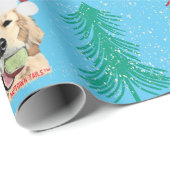 クリスマスドッグをテーマにしたギフトラッピング紙 ラッピングペーパー (ロールコーナー)