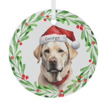 クリスマスドッグイエロー・ラブラドール・レトリーバーラブラドールリトリエバーサンタ