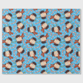 クリスマスドッグキャンディカン ラッピングペーパー (フラット)