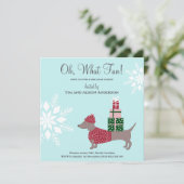 クリスマスドッグギフトウィンターホリデイパーティー 招待状 (スタンド正面)