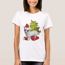 クリスマスドッグコーギスリープシャツ Tシャツ