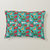 クリスマスドッグスアンドホリーホリデイフェスティバル アクセントクッション (裏面)