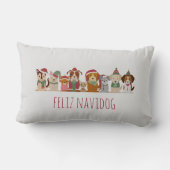 クリスマスドッグスフェリーズ・ナビドッグ ランバークッション (裏面)