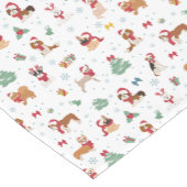 クリスマスドッグズインホリデーアクセサリー ショートテーブルランナー (コーナー)