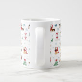 クリスマスドッグズインホリデーアクセサリー ジャンボコーヒーマグカップ (裏面)