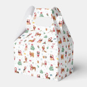 クリスマスドッグズインホリデーアクセサリー フェイバーボックス (裏面サイド)