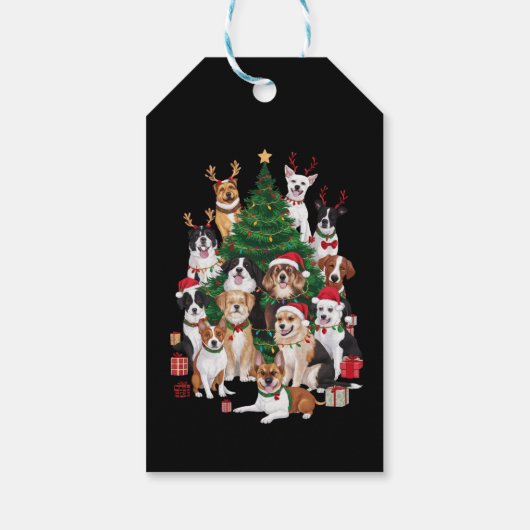 クリスマスドッグズラバーホリデードッグママ ギフトタグ (裏面)