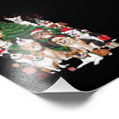 クリスマスドッグズラバーホリデードッグママ フォトプリント            (角)