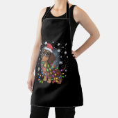 クリスマスドッグダッシュンドサンタクリスマスウィーン エプロン (インサイチュ)