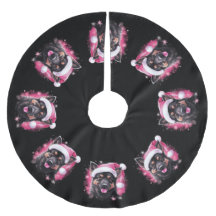 クリスマスドッグツリースカート