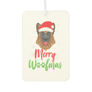 クリスマスドッグドイツメリー羊飼いウーマスギフトT カーエアーフレッシュナー