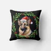クリスマスドッグドイツ羊飼いサンタ クッション (裏面)