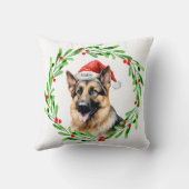 クリスマスドッグドイツ羊飼いサンタ クッション (裏面)