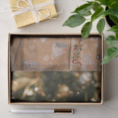 クリスマスドッグパピーホリデーシーズンデクページ 薄葉紙 (ギフト)