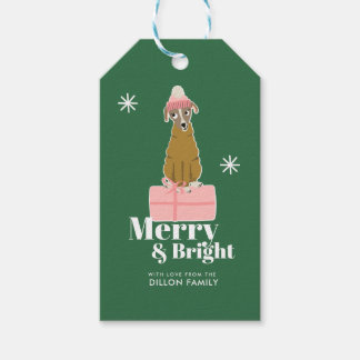 クリスマスドッグパーソナライズギフトラベル ギフトタグ