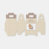 クリスマスドッグブルドッグ子犬の写真ペルソナライズ フェイバーボックス (折り畳みなし)