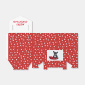 クリスマスドッグブルドッグ子犬の写真ペルソナライズ フェイバーボックス (折り畳みなし)