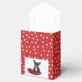 クリスマスドッグブルドッグ子犬の写真ペルソナライズ フェイバーボックス (オープン)