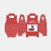 クリスマスドッグブルドッグ子犬の写真ペルソナライズ フェイバーボックス (折り畳みなし)