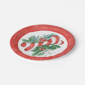 クリスマスドッグボーン紙プレート ペーパープレート (アングル)